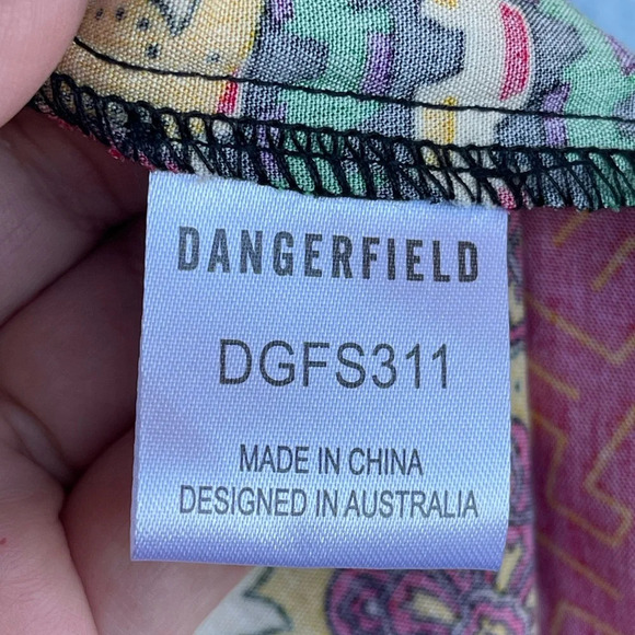 Dangerfield Patchwork Viscose Dress size AU 12/8 - Picture 8 of 13